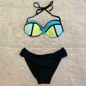Color block Bikini Set, Sz M